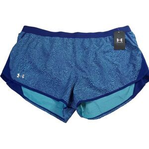 Under Armour Fly-By 2.0 Shorts Women's 3XL UA Purple Blue Reflective 1350198 468
